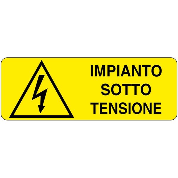 Rectangular danger sign - 350 x 125 mm image 1