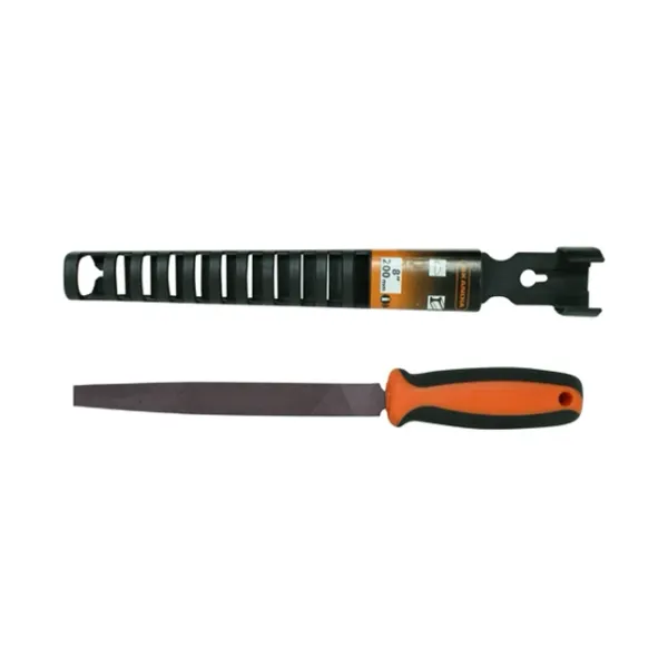 Skandia flat hand file 200mm - bastard cut image 1