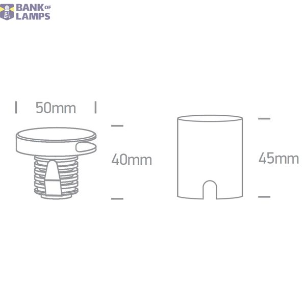 WHITE WALL RECESSED COB 2W WW 700mA IP65 DARK LIGHT image 2