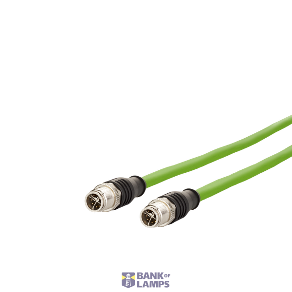 M12 Industrial Ethernet cable, X-coded, 10.0 m, M12 plug straight - M1 image 3