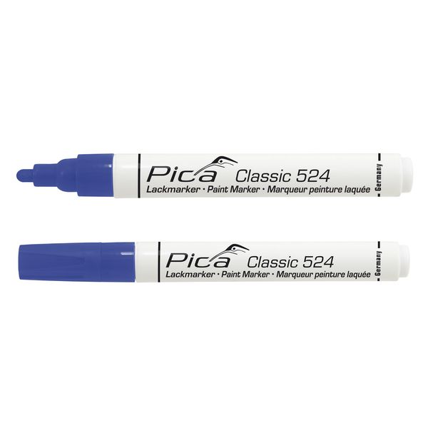 Pica 10 pcs 524/41 Paint Marker 2-4mm Round Tip Blue image 1