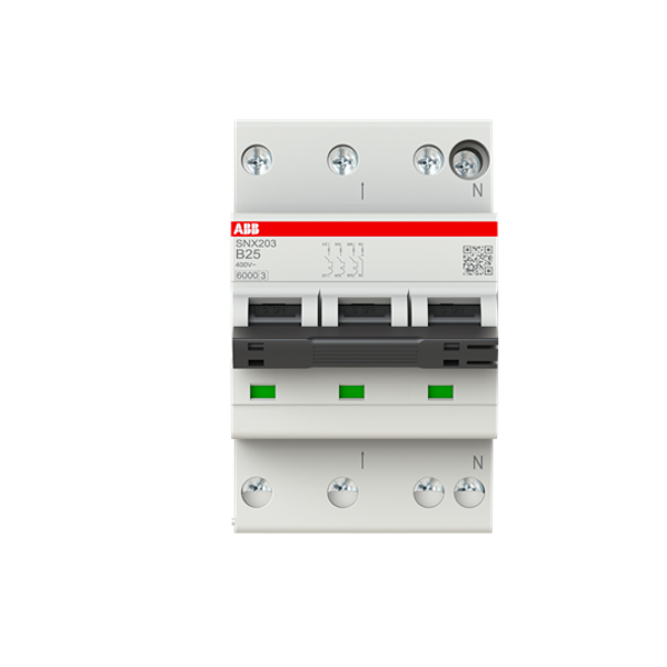 SNX203-B25 Circuit breaker - 3+NP - B - 25 A image 1