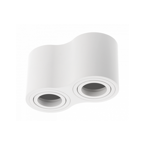 Ceiling luminaire AVEIRO DUO BIS, GU10, IP20, max. 2*20 W, double, round, white image 1