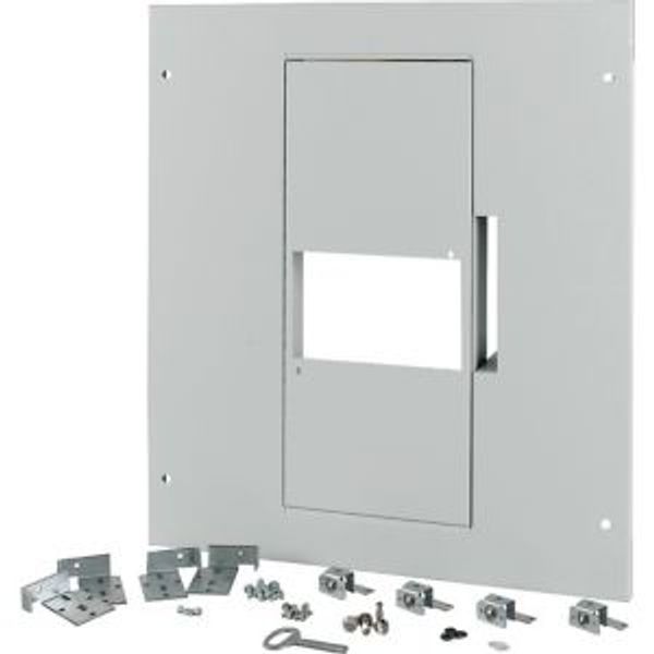 XM2N44W10C-XR Front plate, 2xNZM4, 4p, withdrawable + remote operator, W=1000mm, grey image 2