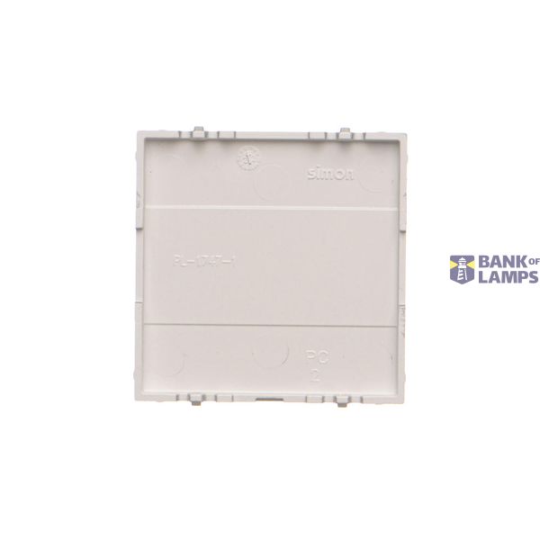 Double Keystone flat IT/telephone socket cover, (module), white image 2
