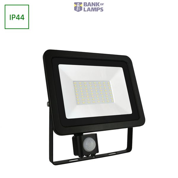 NOCTIS LUX 2 SMD 230V 50W IP44 WW black with sensor image 1