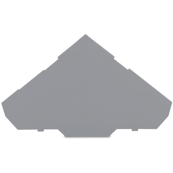 End and intermediate plate 1 mm thick for triple-deck terminal blocks image 1