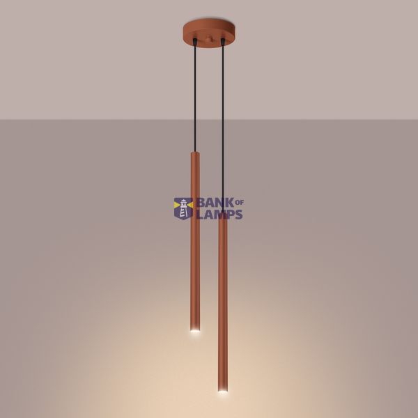 HANGING LAMP PASTELO 2 RED OCHRE 2XG9 image 3