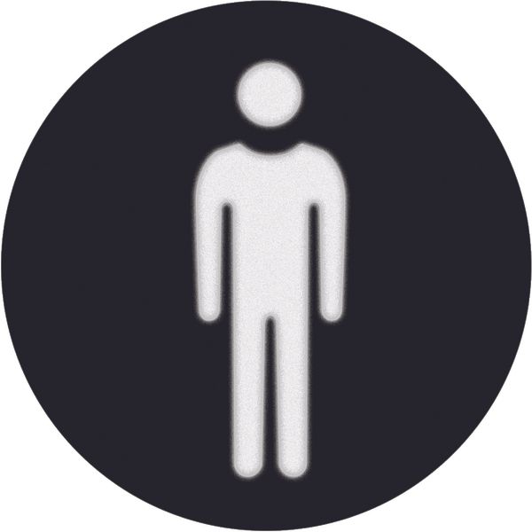 Foil imprint symbol Man for round LED signal light, Accessories image 1