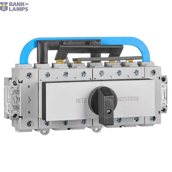 Switch. Network-0-Reserve, with auxiliary terminal (AUX), mod., 4-pole, 100A image 1