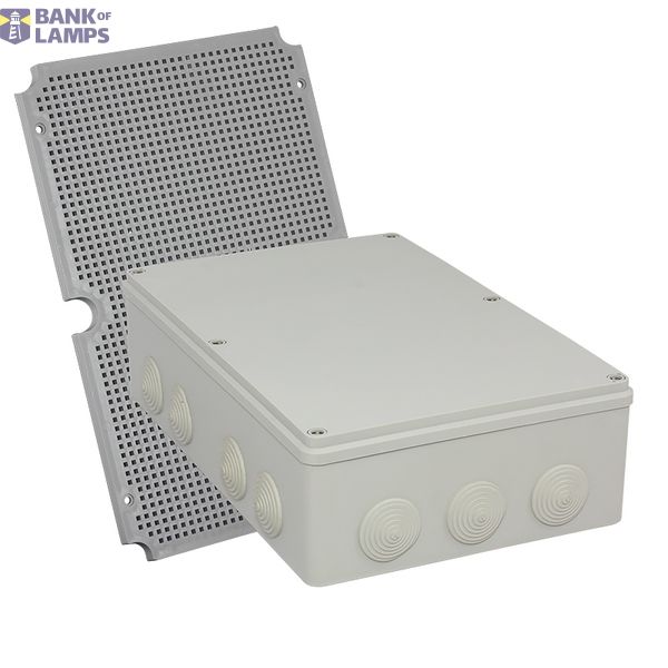 Hermetic box with glands + PMT5 plate image 1