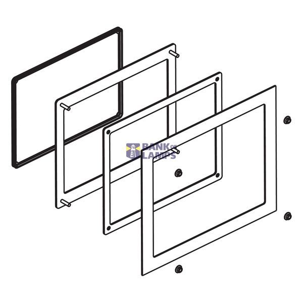 Cutout Adapter for Modular/S-Panel (15w) image 1