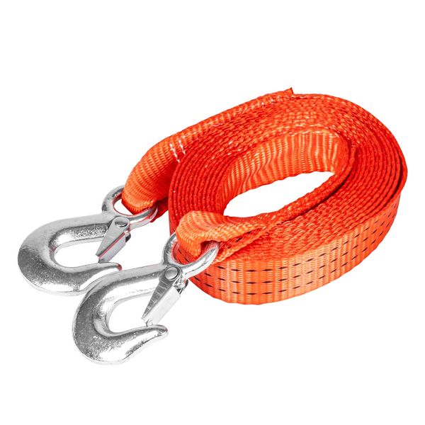 Tow rope 35 mm 5,0m with hooks 3000 kg H+H AMIO-02011 image 1