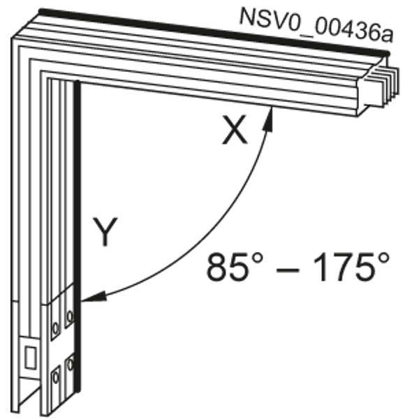 BD2A-1000-LH-X*/Y*-G* KNEE BACKSIDE X/Y 0,36M-1,25M 5 00A-1000A WINKEL 85 GRAD-175 GR AD image 1