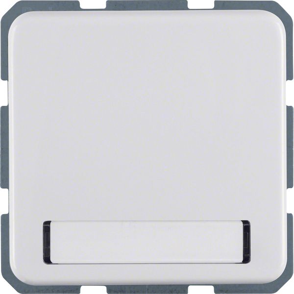 SCHUKO soc. out. hinged cover, splash-proteced flush-mtd IP44, p. whit image 1