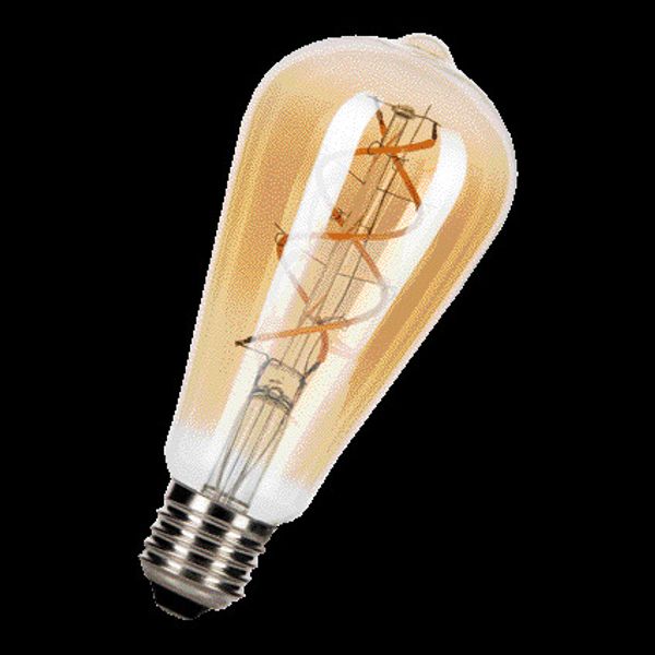 Spiraled Basic ST64 E27 5W 2000K Gold DIM 240V image 2