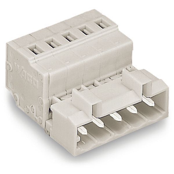1-conductor male connector CAGE CLAMP® 2.5 mm² light gray image 3