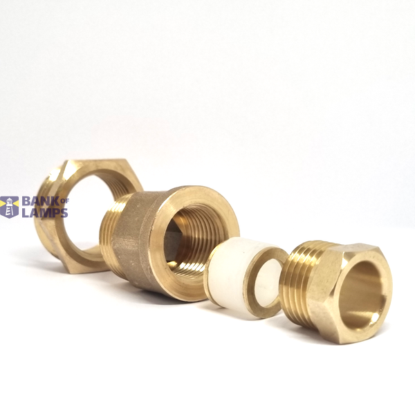 Pipe coupling with gasket for heating cable ¾ and 1 inch (M20/M25) image 1