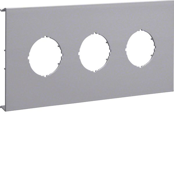 Pre-cut lid 3gang,BR70172,grey image 1