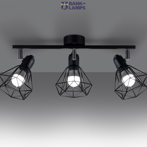CEILING LAMP ARTEMIS 3 BLACK E14 3X40 IP20 image 5