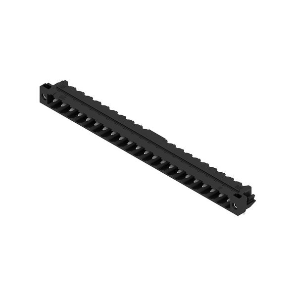 PCB plug-in connector, male header, Solder flange, THT/THR solder connection, 5.08 mm, Number of poles: 22, 90°, Solder pin length (l): 3.2 mm, tinned, black, Box image 3
