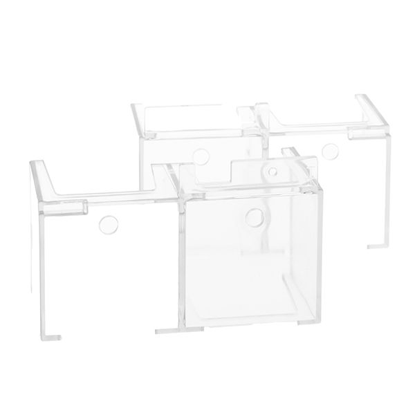 Set of terminal covers. Screw fixing, 2-piece set, each covers two poles image 1