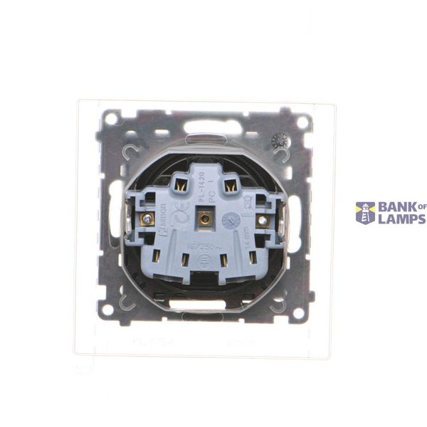 Two-pole switch, 10AX, cream white/electro white image 1