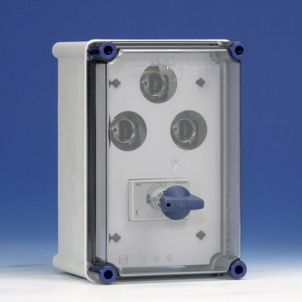 Switch+fuse encl. 63A 4p Duco + 3xDII image 1