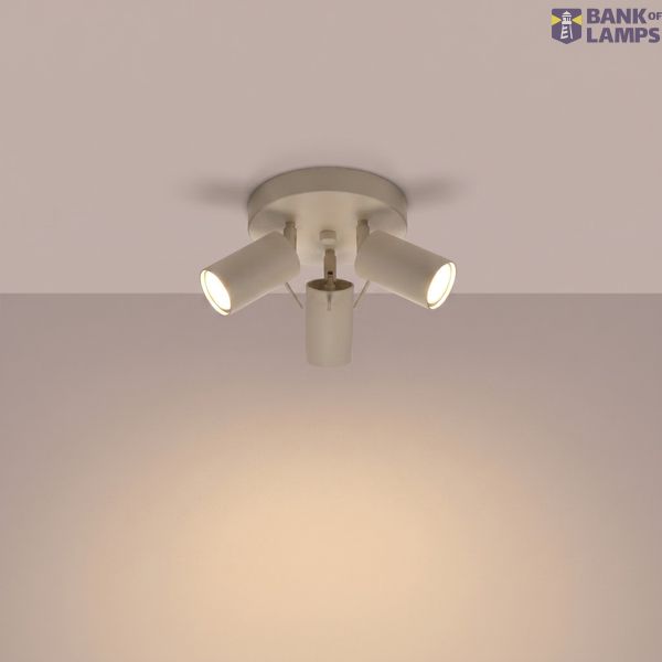 Ceiling lamp RING 3P taupe image 7