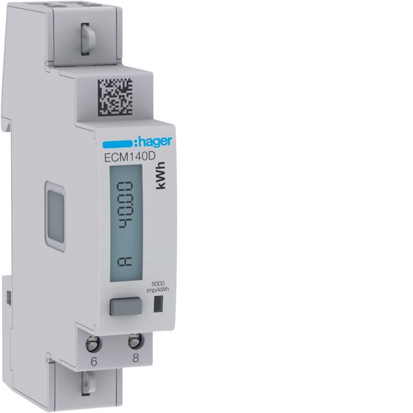 1Ph kWhmeter direct 40A 1M MBUS MID image 1