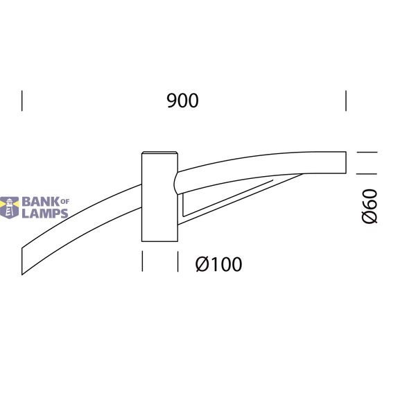 BRACCIO SINGOLO 504 RAL7021 image 1