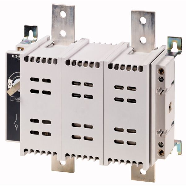 DDC-1250/2-SK DC switch disconnector, 1250 A, 2 pole, 1 N/O, 1 N/C, Without rotary handle and drive shaft, rear mounting image 1