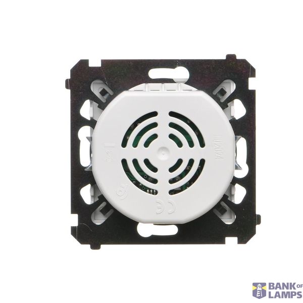 Cover for single socket outlet with Schuko earthing, white image 1