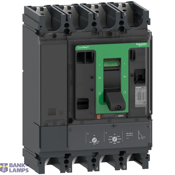 NSX400F 36kA AC 400A TMD 4P4D image 1