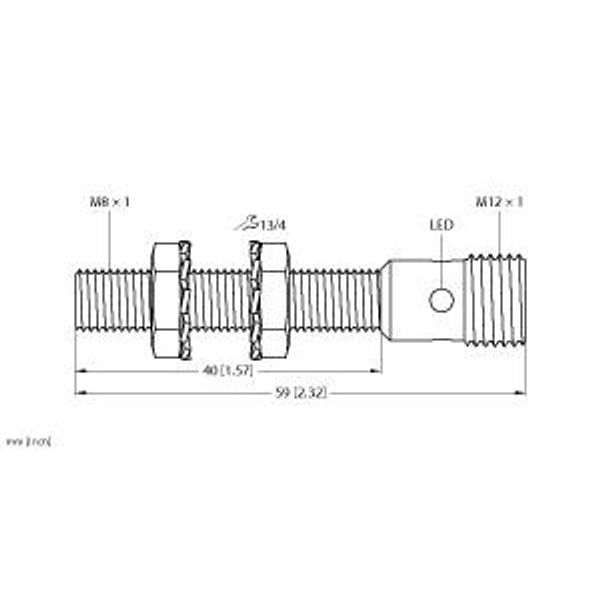 Inductive Sensor   BI1.5-EG08-AP6X-H1341 image 1
