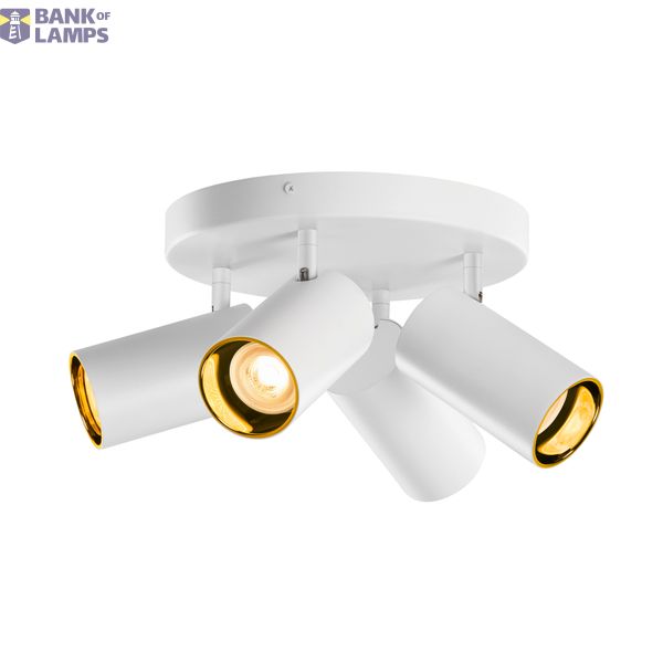 ASTO TUBE, ceiling-mounted light, cylindrical, GU10, 4x max. 10 W, white image 4
