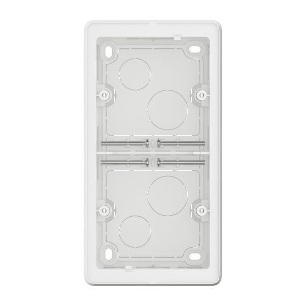 SURFACE MOUNTING BOX 2 GANG WHITE ADJUSTABLE HEIGHT 30/40MM image 5
