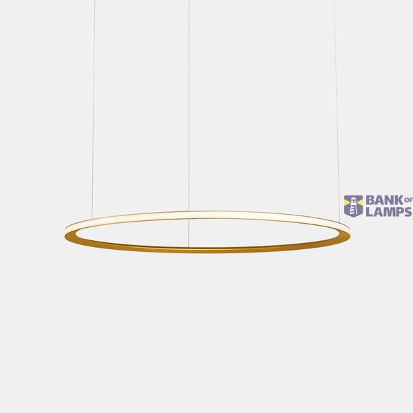Pendant Circular Outward 4 Rings (ø1200 ø2000 ø2000 ø1200) LED 378W 14762lm 2400K Gold image 1