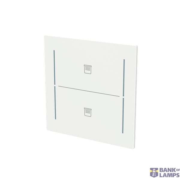 LFJT/A.2.70.1-44M Cover plate with legend with Symbol "venetian blind" studio white matt - Trevion® image 2