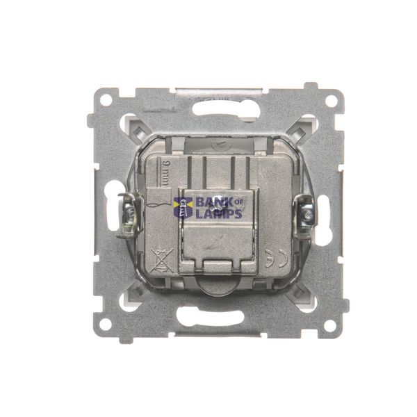 Single switch, (module), 16AX, Screw, Bronze matt, metalic image 1