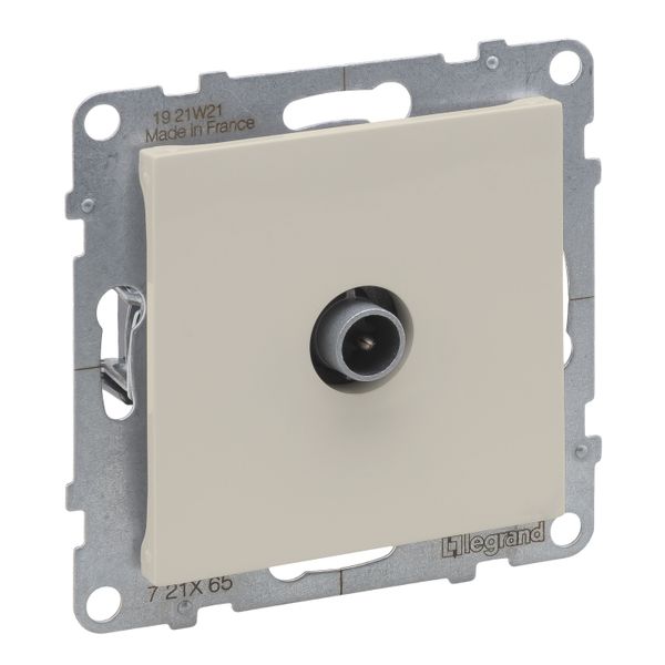 TV MALE PASSTHROUGH 14dB IVORY image 1