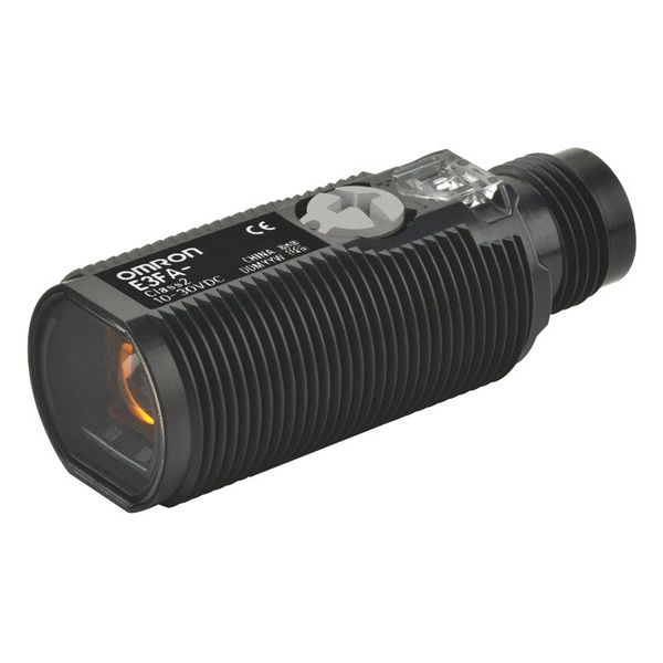 Photoelectric sensor, M18 threaded barrel, plastic, red LED, coaxial r E3FA2035A image 3