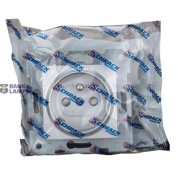 Pin socket outlet with safety shutter, cage clamps, silver image 6