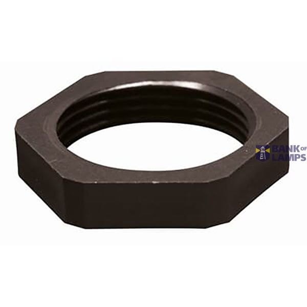 Locknut Polyamide 6 with 25 Percent Glass Fibre PG16 Black RAL 9005 image 1