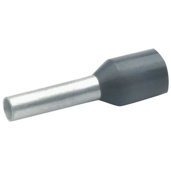 Insulated wire end ferrule, 1.5 mm², 24 mm/18 mm long, DIN 46228/4, black, 47218 image 1