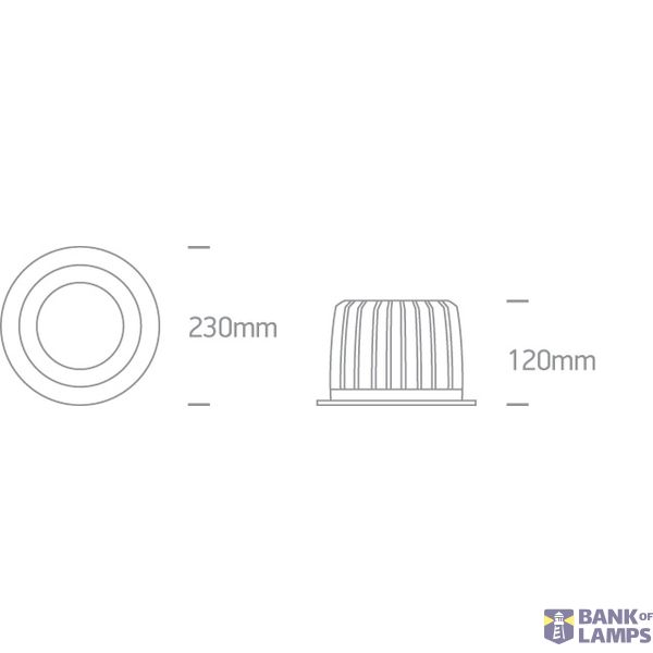 WHITE 60W CW IP20 60deg 230V image 3