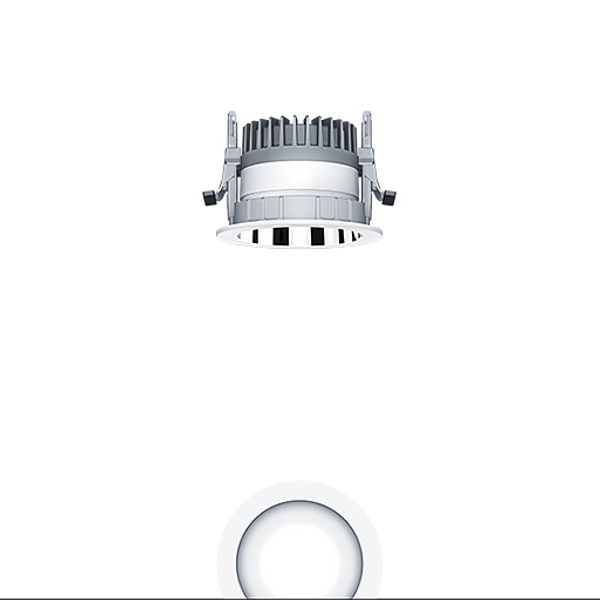 PANOS R R100 1k-930 LDO L AL WH - LED ceiling-recessed luminaire image 1
