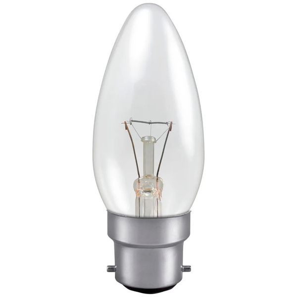 Incandescent Bulb 60W Clear Candle B22 image 1