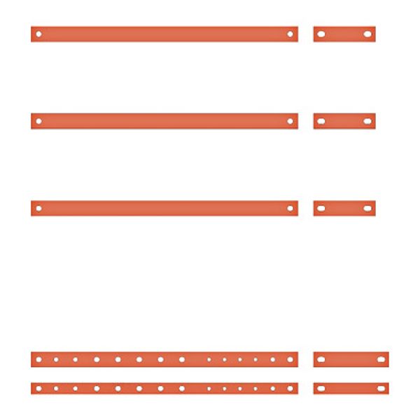 Copper rail 40/10 5 poles, for Outgoingfield 800mm image 1