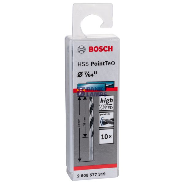 HSS Twist Drill Bit PointTeQ 7/64", 10 pcs. image 2